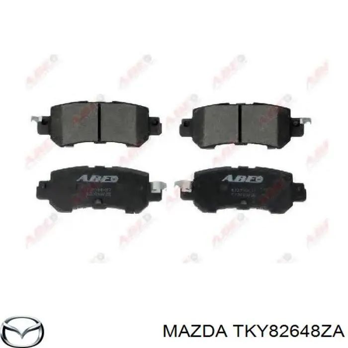 Pastillas de freno traseras TKY82648ZA Mazda