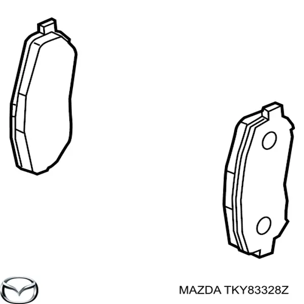 Pastillas de freno TKY83328Z Mazda