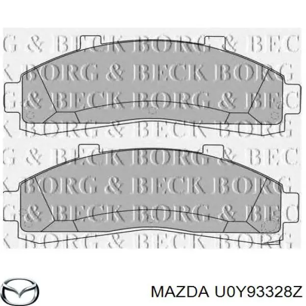 U0Y93328Z Mazda pastillas de freno delanteras