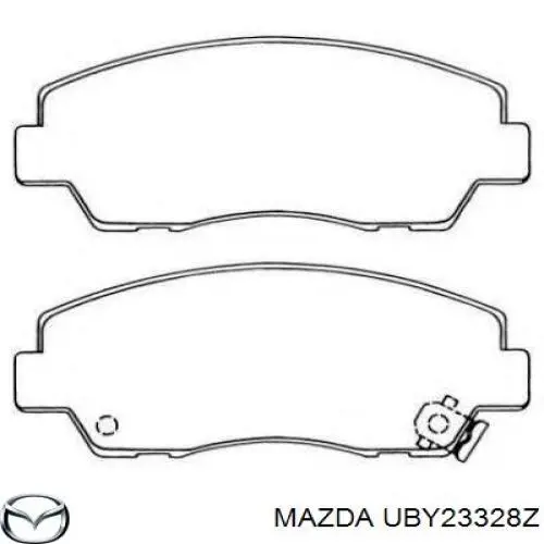 UBY23328Z Mazda Pastillas delanteras