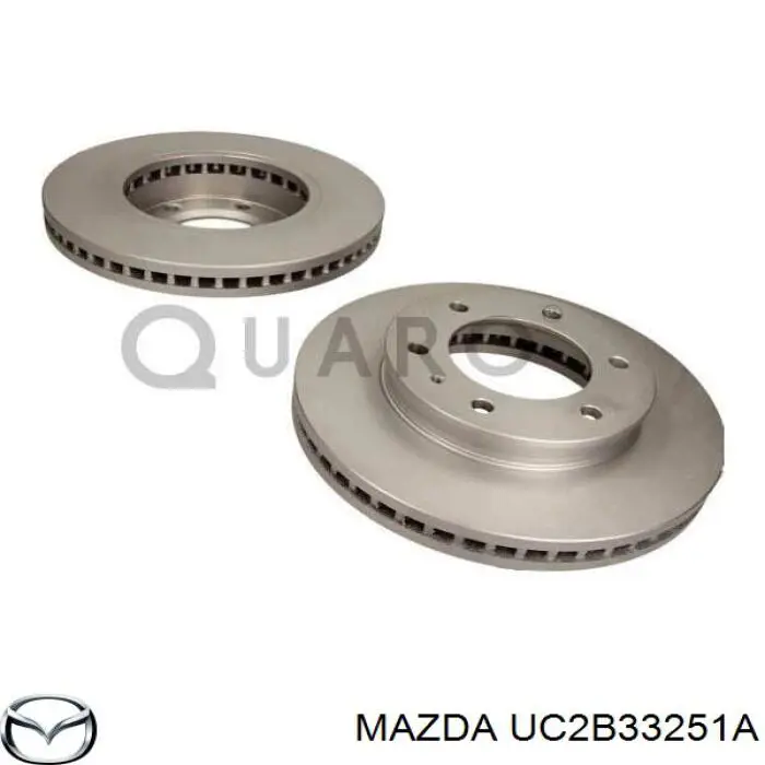 UC2B33251A Mazda freno de disco delantero