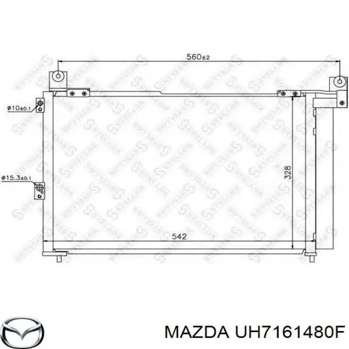 UH7161480F Mazda condensador aire acondicionado