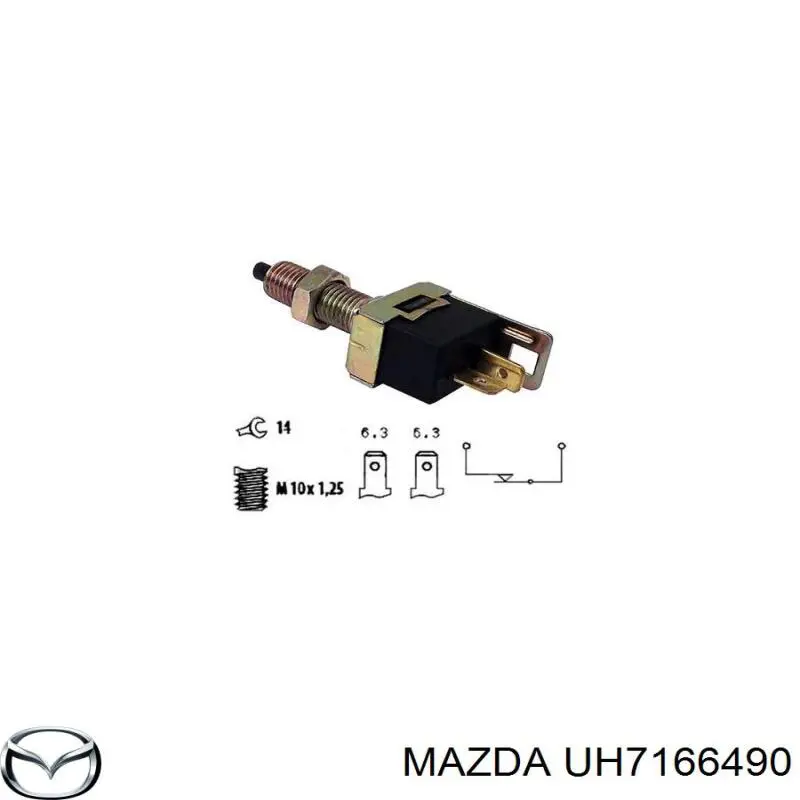 UH7166490 Mazda interruptor luz de freno