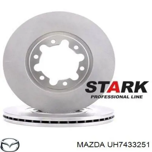 Disco de freno UH7433251 Ford