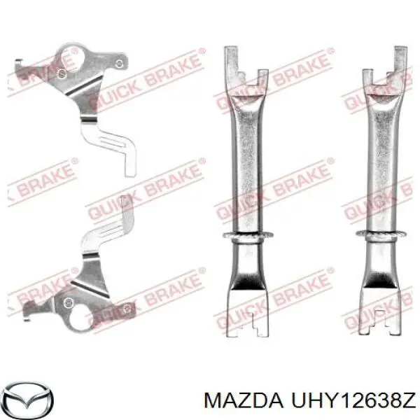 UHY12638Z Mazda zapatas de frenos de tambor traseras