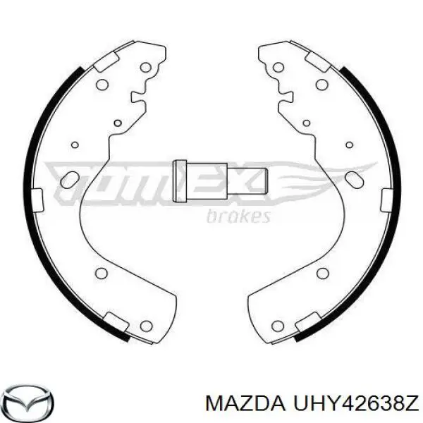 UHY42638Z Mazda zapatas de frenos de tambor traseras