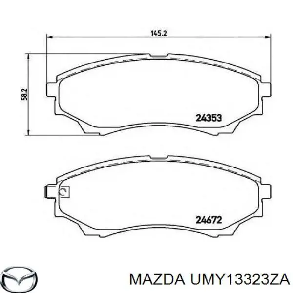 Pastillas de freno UMY13323ZA Mazda