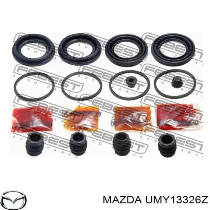 UMY13326Z Mazda juego de reparación, pinza de freno delantero