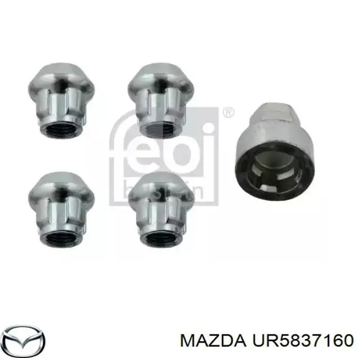 UR5837160 Mazda tuerca de rueda