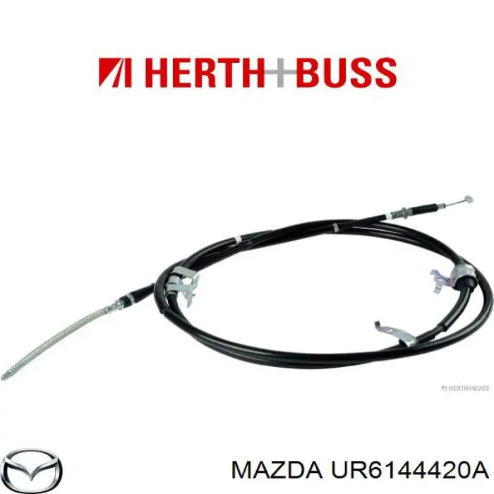 UR6144420A Mazda cable de freno de mano trasero izquierdo