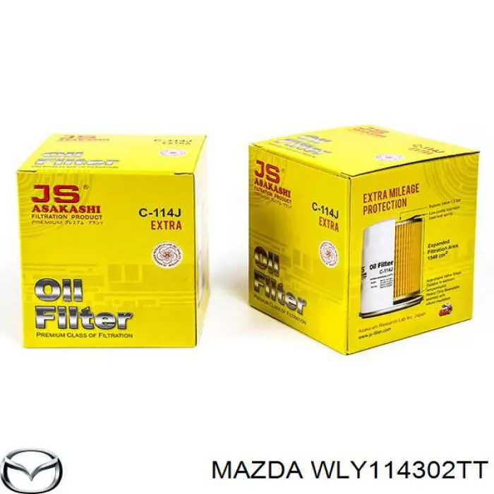 Comprar WLY114302TT Mazda Filtros de aceite
