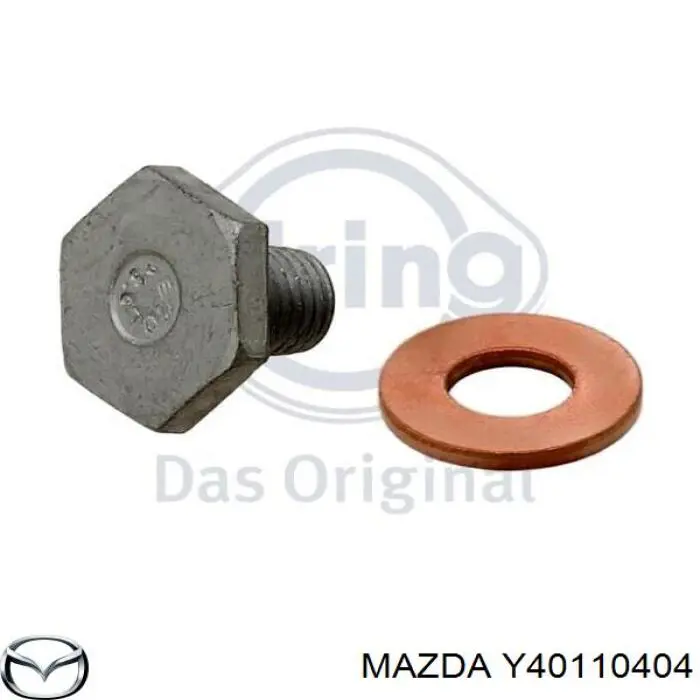 Y40110404 Mazda tapón roscado, colector de aceite