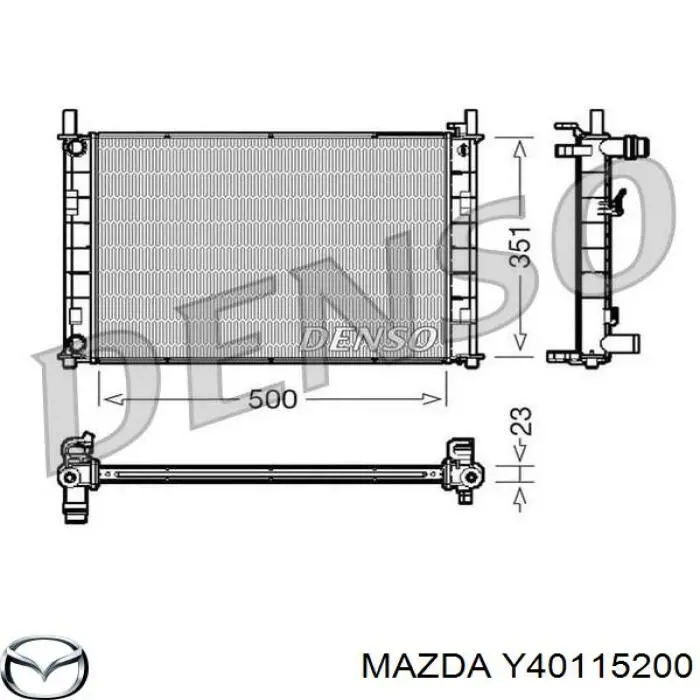 Y40115200 Mazda radiador