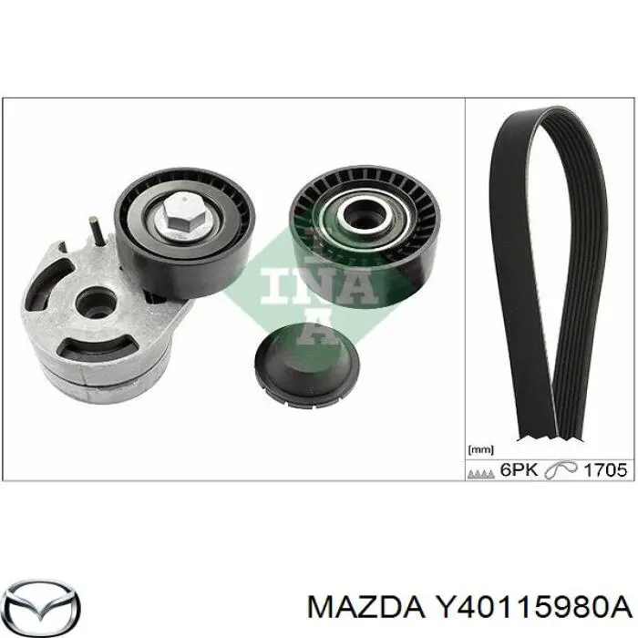 Y40115980A Mazda tensor de correa poli v