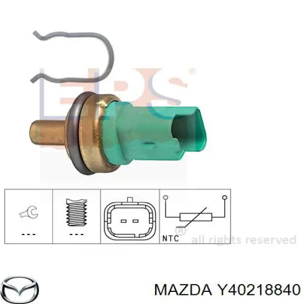 Y402-18-840 Mazda sensor de temperatura del refrigerante