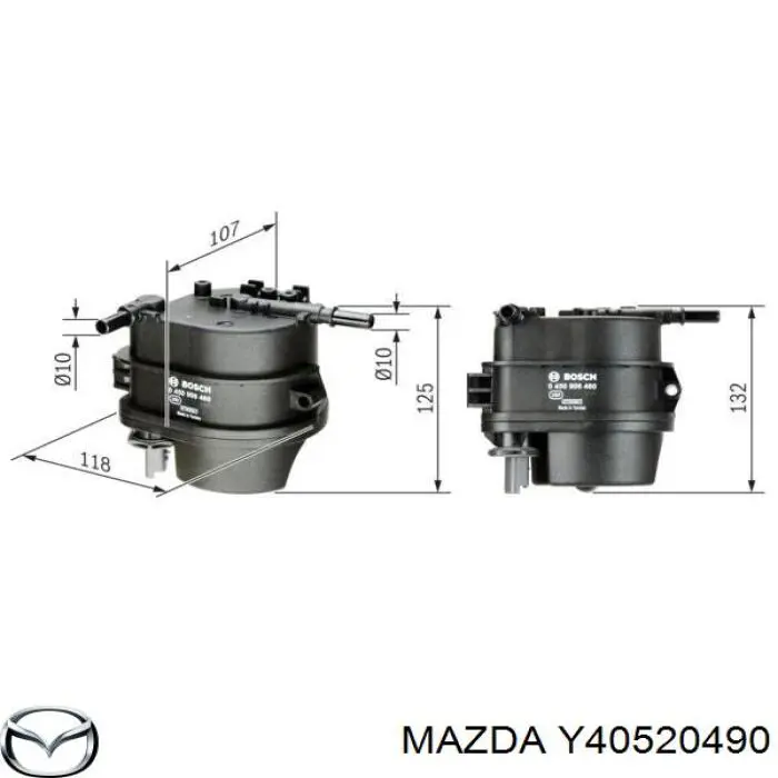 Comprar Y40520490 Mazda Filtro diesel