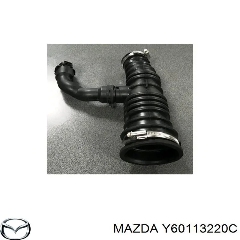 Y60113220C Mazda tubo flexible de aspiración, salida del filtro de aire