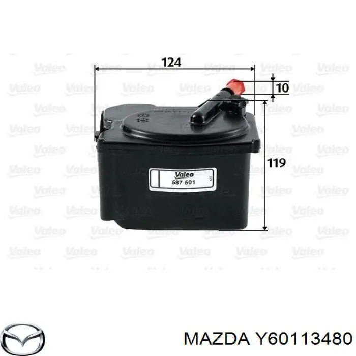 Y60113480 Mazda filtro de combustible