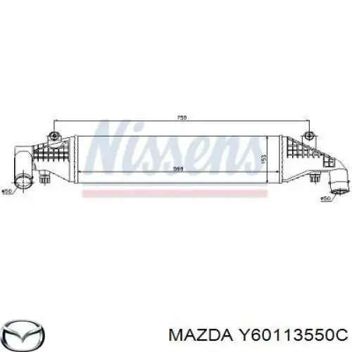 Radiador de aire de admisión Mazda Y60113550C precio, desde 68,80 EUR