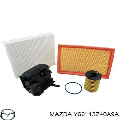 Y60113Z40A9A Mazda filtro de aire
