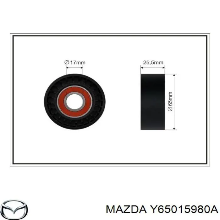 Tensor de correa, correa poli V Peugeot 208 CA, CC