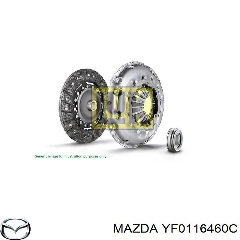 YF0116460C Mazda disco de embrague