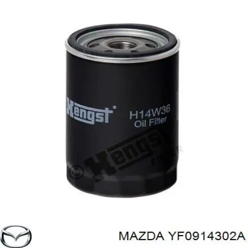 YF0914302A Mazda filtro de aceite