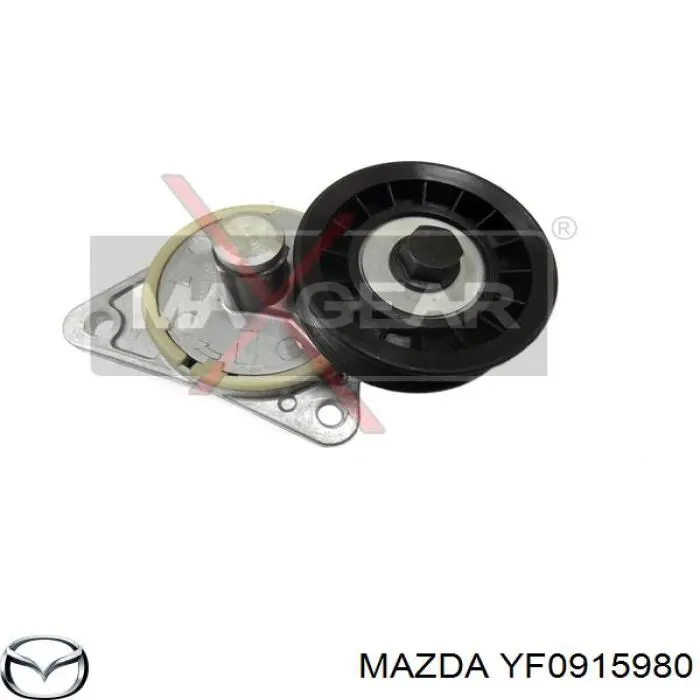 YF0915980 Mazda tensor de correa, correa poli v
