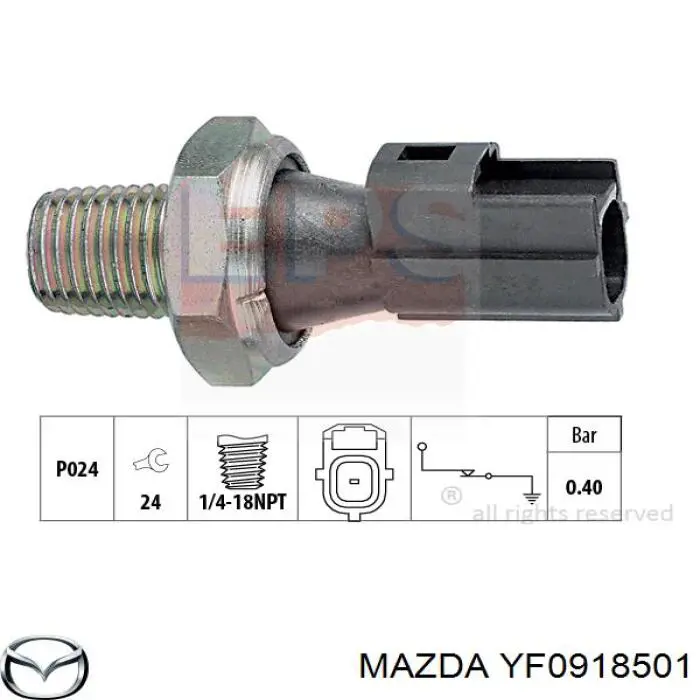 Indicador, presión del aceite Jaguar X-type CF1