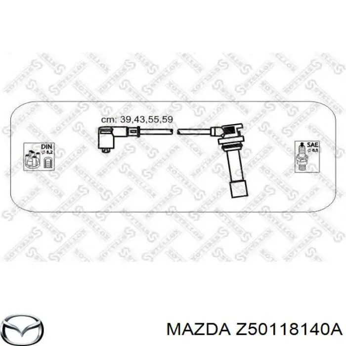 Juego de cables de bujias Mazda Z50118140A precio, desde 36,59 EUR
