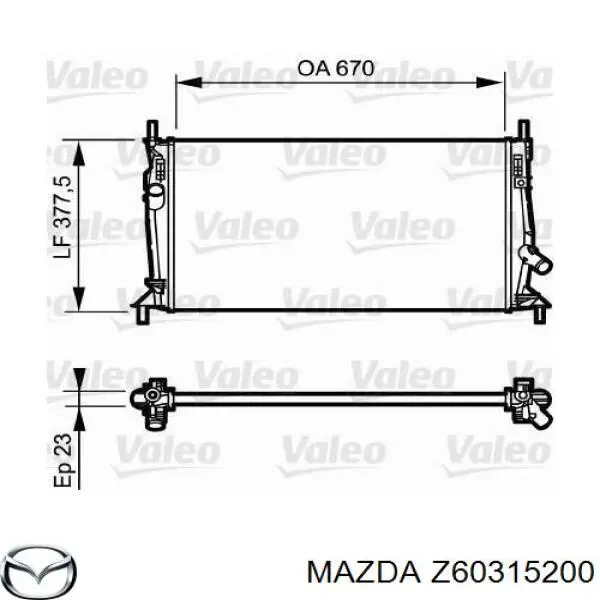 Água radiador Mazda Z60315200 precio, desde 71,47 EUR