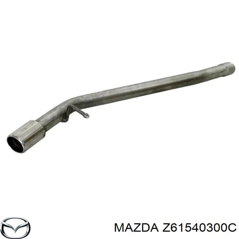 Z61540300C Mazda silenciador central/posterior