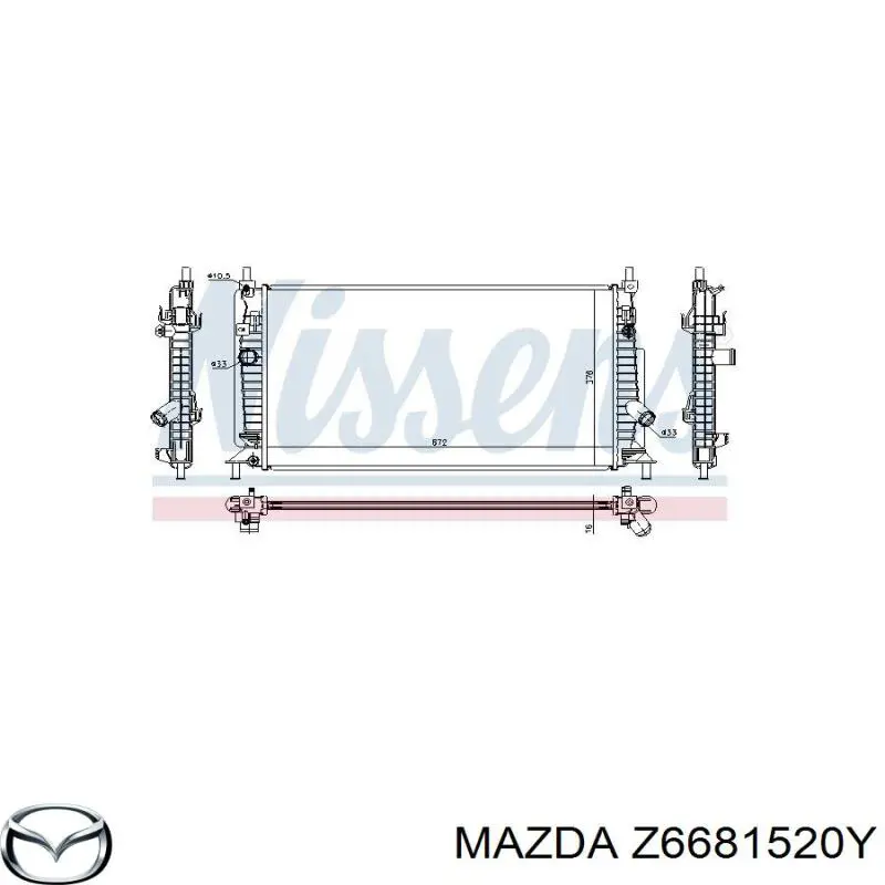 Z6681520Y Mazda radiador