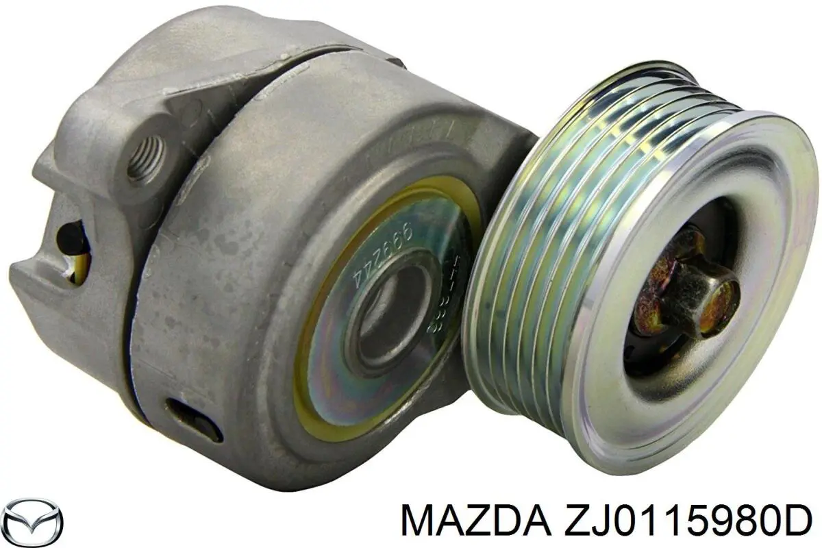 ZJ0115980D Mazda tensor de correa, correa poli v