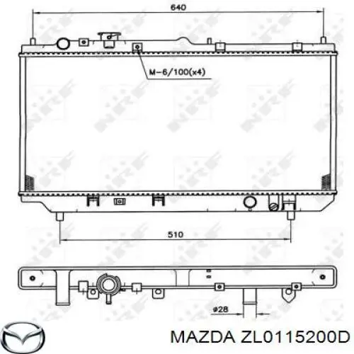 Água radiador Mazda ZL0115200D precio, desde 78,41 EUR