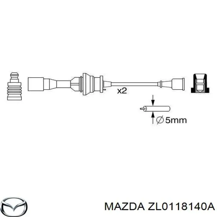 Comprar ZL0118140A Mazda Cable de bujía