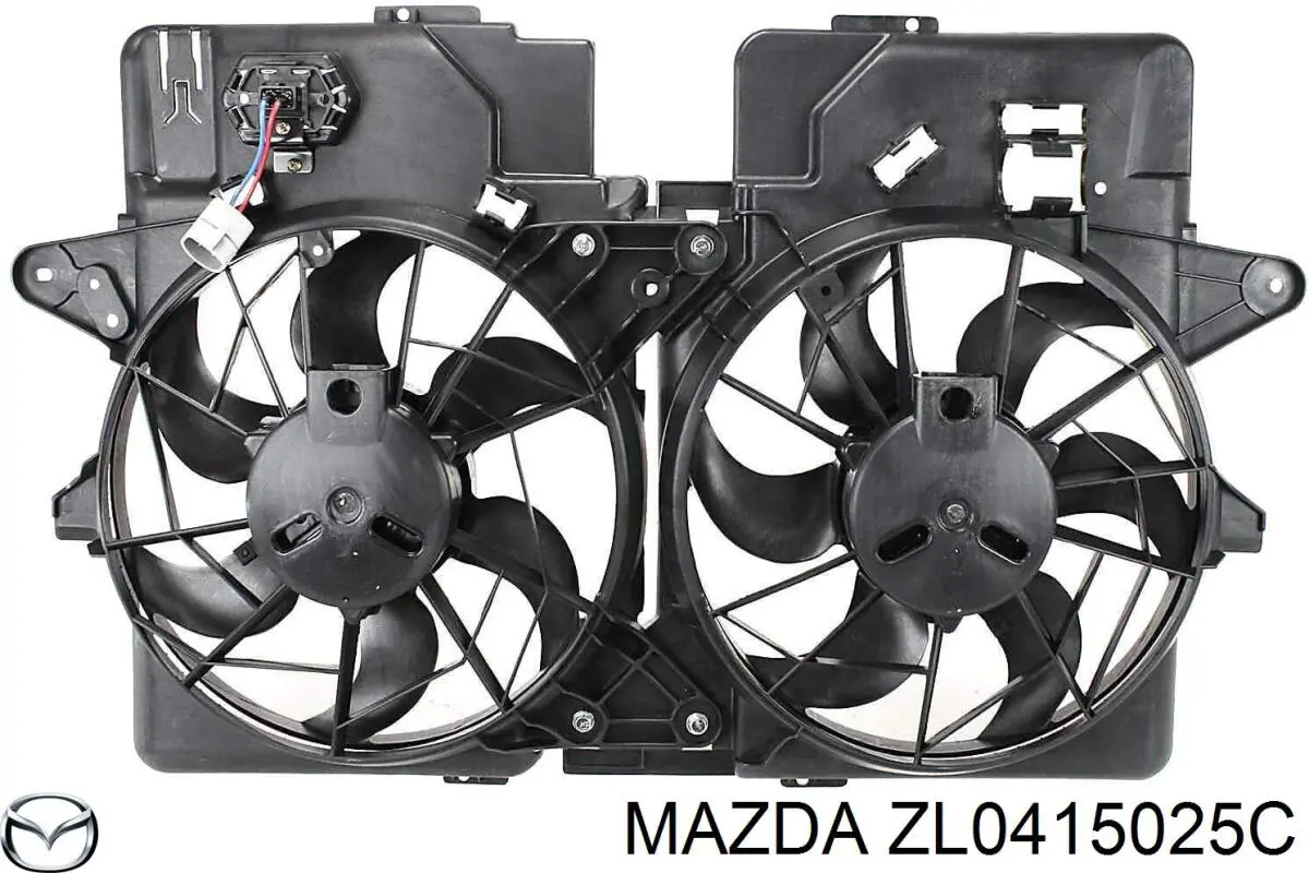 Difusor de radiador, ventilador de refrigeración, condensador del aire acondicionado, completo con motor y rodete para Mazda Protege (4 DOOR)