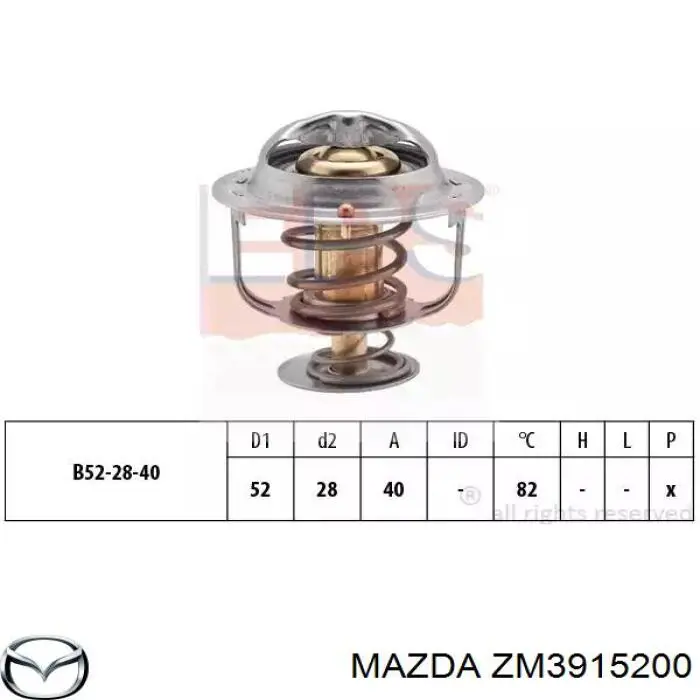 Água radiador Mazda ZM3915200 precio, desde 489,60 EUR
