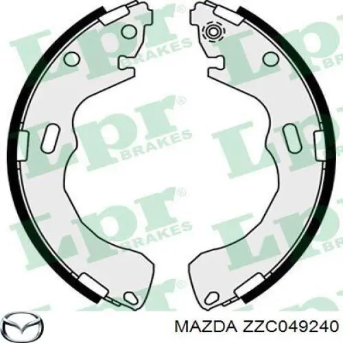 ZZC049240 Mazda zapatas de frenos de tambor traseras