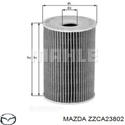 ZZCA23802 Mazda filtro de aceite