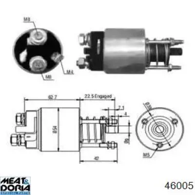 46005 Meat&Doria interruptor magnético, estárter