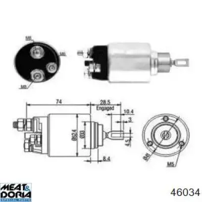 SS0343S AS/Auto Storm interruptor magnético, estárter