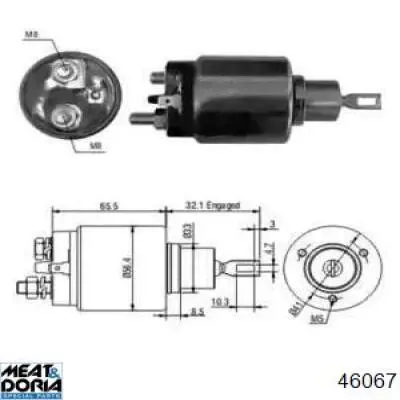 9330331002 Renault (RVI) interruptor magnético, estárter