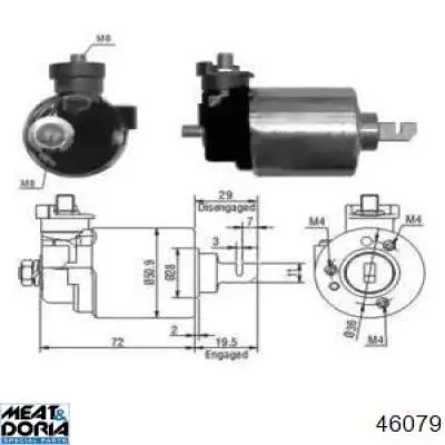 SS9174P AS/Auto Storm interruptor magnético, estárter