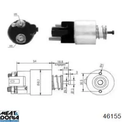 46155 Meat&Doria interruptor magnético, estárter