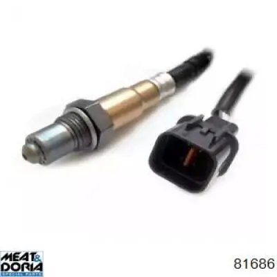 81686 Meat&Doria sonda lambda, sensor de oxígeno despues del catalizador izquierdo