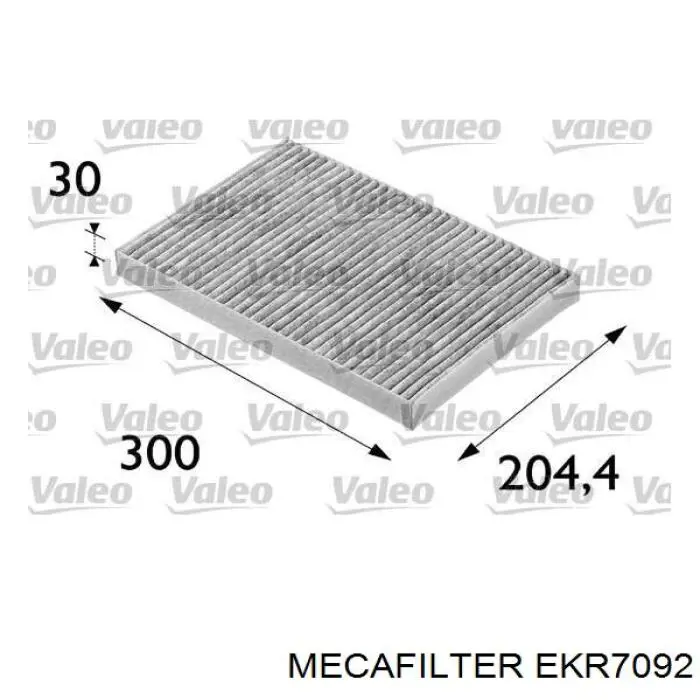 EKR7092 Mecafilter Filtro antipolen