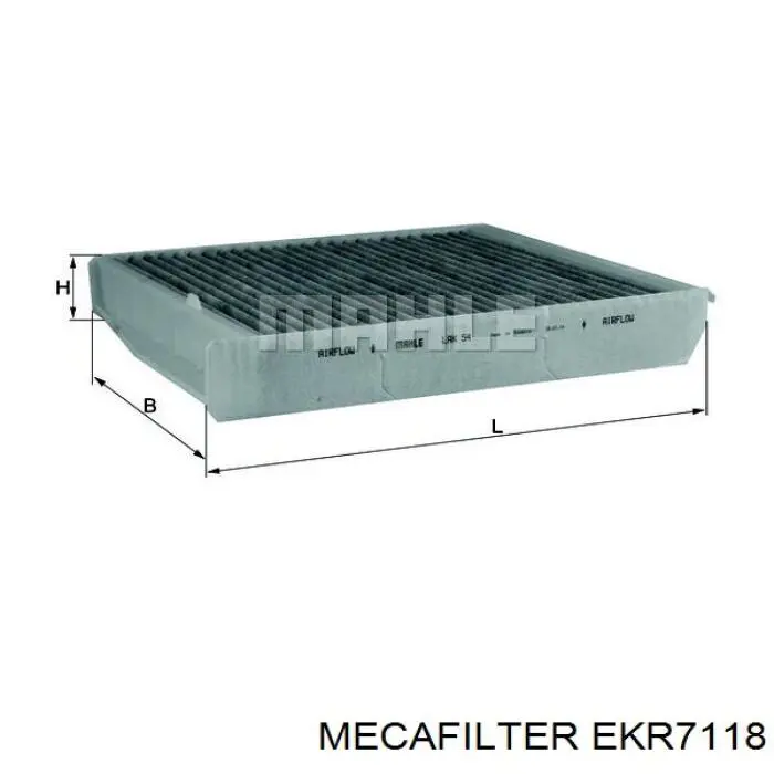 EKR7118 Mecafilter filtro habitáculo