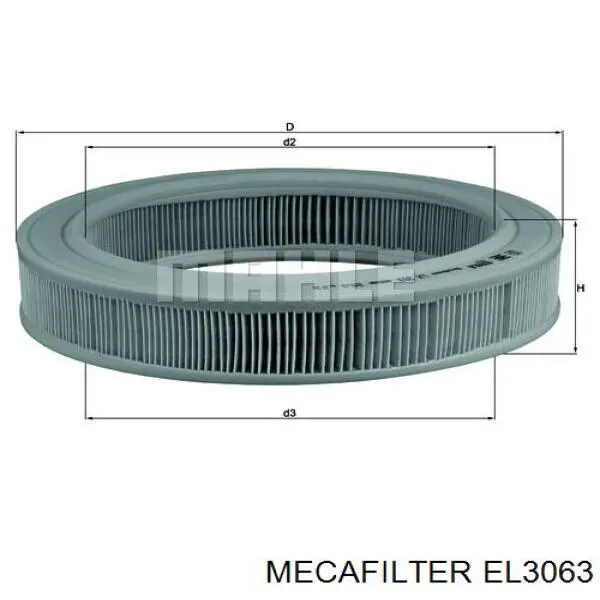 EL3063 Mecafilter Filtro de aire de motor