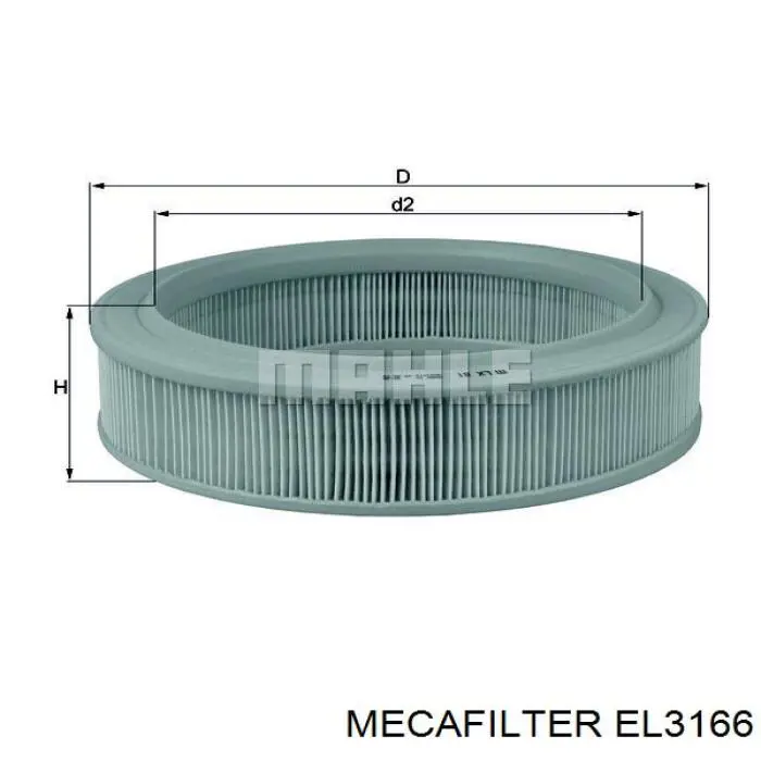 EL3166 Mecafilter filtro de aire